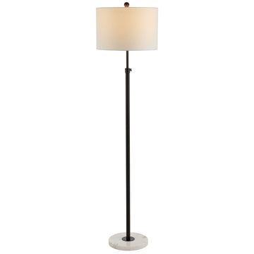 June 65" Adjustable Metal/Marble LED Floor Lamp - JONATHAN Y